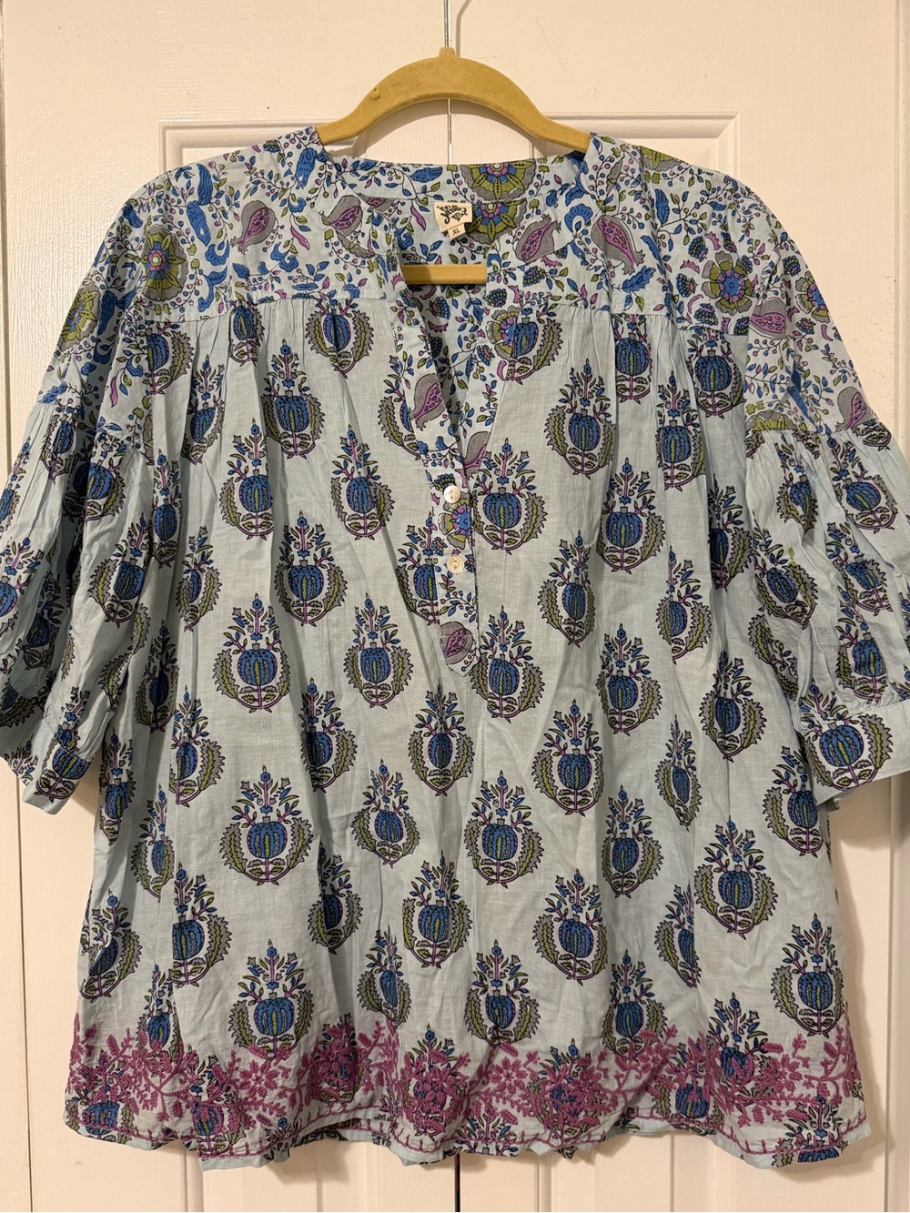 Ivy Jane Block Print Top size XL